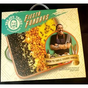 Trejo's Tacos Fiesta Fundays Casserole Oven to Table Rectangular 12"x 9 .75" NIB